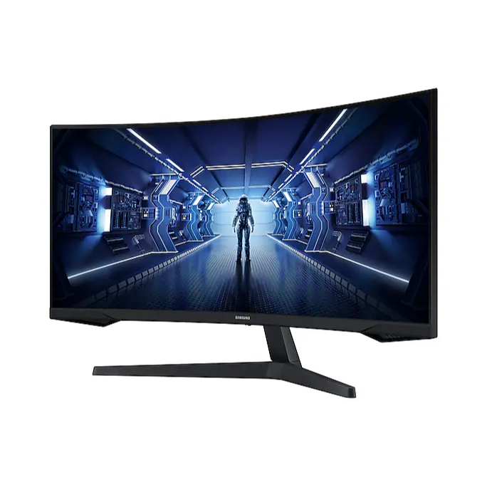 Monitor Samsung Gamer Curvo G5 34 Odyssey LC34G55TWWLMZD Preto