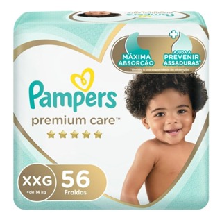 FRALDA PREMIUM CARE XXG PAMPERS 56UN em Oferta na Shopee