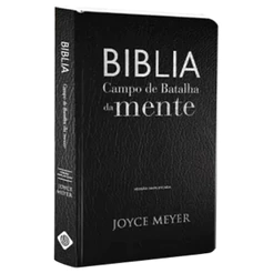 Bíblia Campo de Batalha da Mente | NVA | Letra Normal | Capa Luxo Preta
