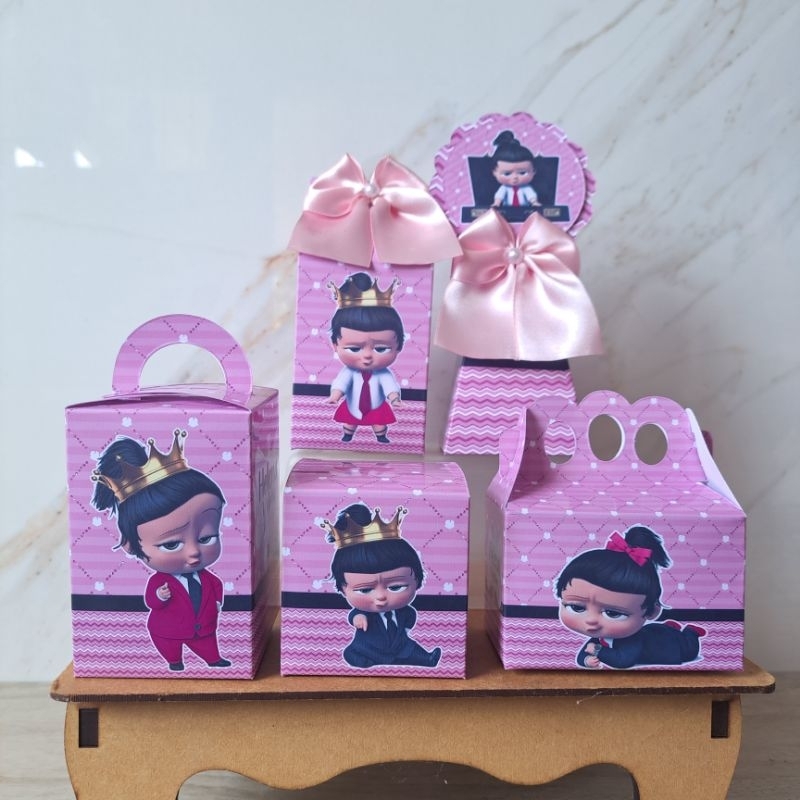 Kit Festa Poderosa Chefinha Morena Caixinhas Personalizadas Lembrancinhas para Festa
