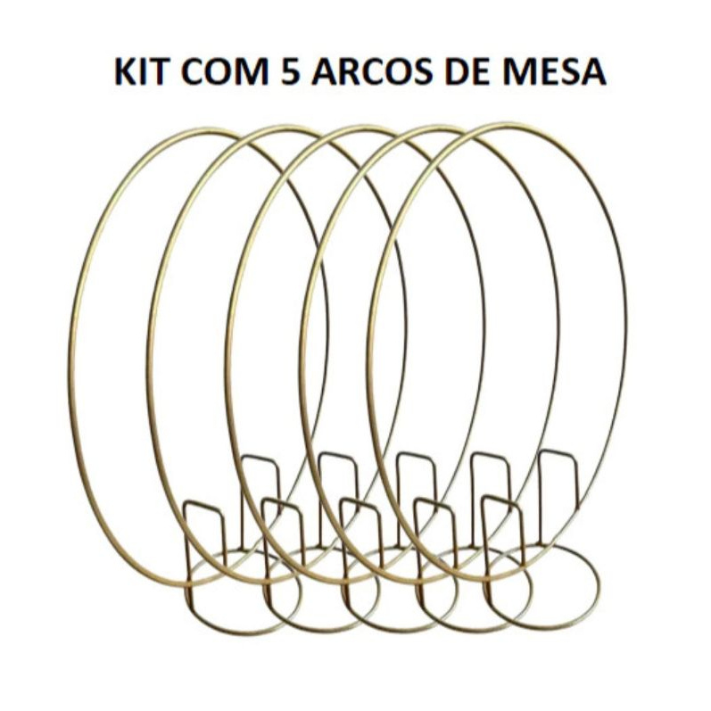 Mini Arco Decorativo em Ferro – Kit 5 Peças em Oferta na Shopee