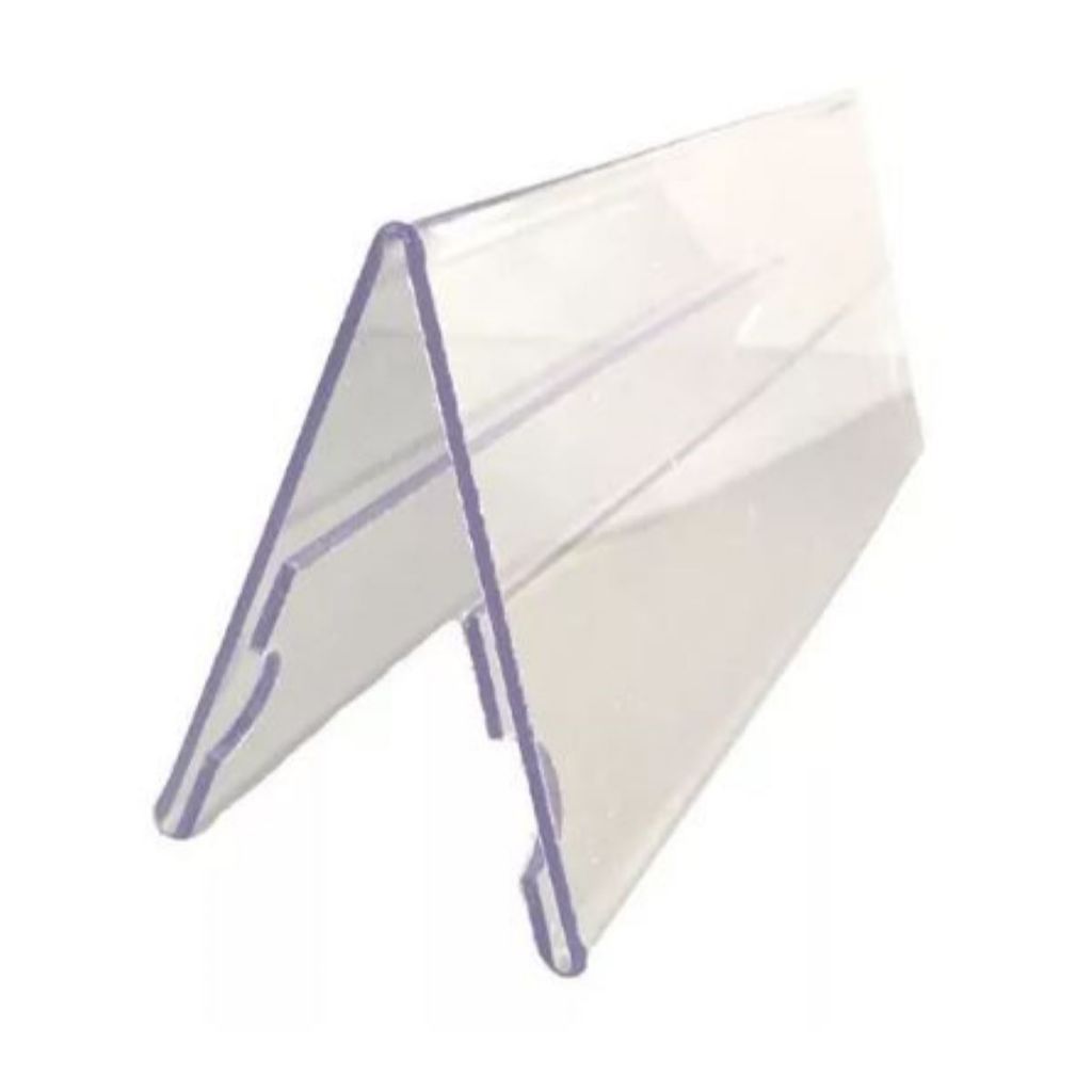 Porta Preço V 29,7x10,5cm Display Prisma Buffet Etiqueta em Oferta na Shopee