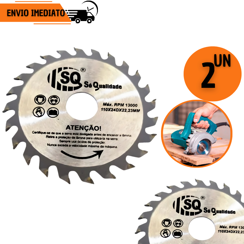 Disco de Corte para Madeira 4" Serra Circular 30 Dentes Pedreiro Construção Marcenaria Reforma