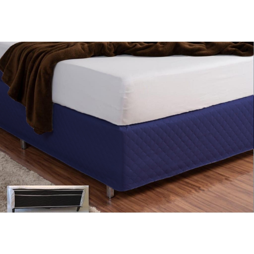 Saia Para Cama Box Solteiro, Casal, Queen e King Size Matelado Ultrassônico em Oferta na Shopee