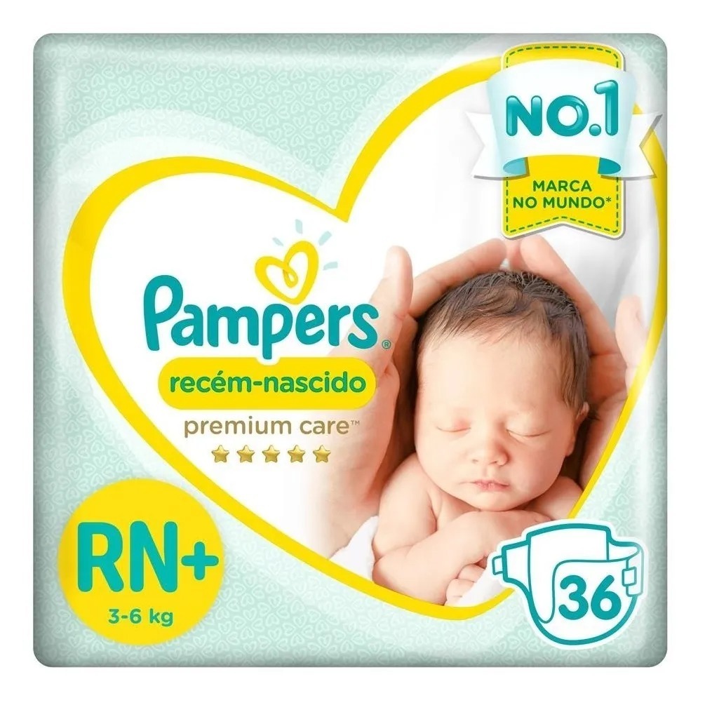 FRALDA PREMIUM CARE RN PAMPERS 36UN