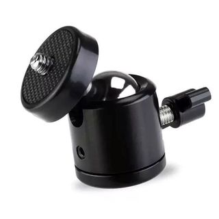 cabeça de tripé mini ball head rosca 1/4 suporte