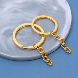 KIT 50/100/150 Pçs Argolas Para Chaveiro C/ Corrente -25mm Prata/dourado em Oferta na Shopee