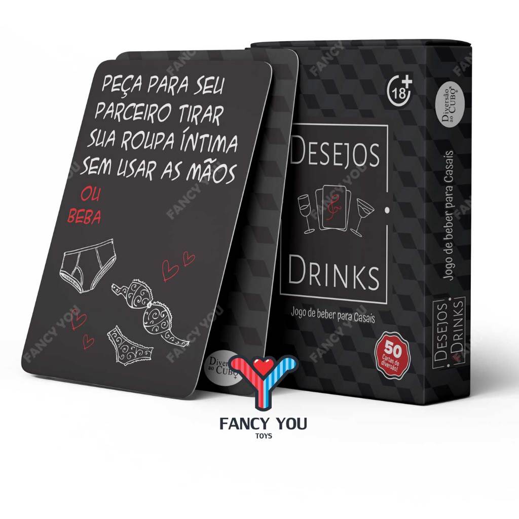Baralho Desejos e Drinks Jogo de baralho para Casal em Oferta na Shopee