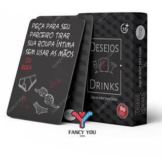 Baralho Desejos e Drinks Jogo de baralho para Casal em Oferta na Shopee