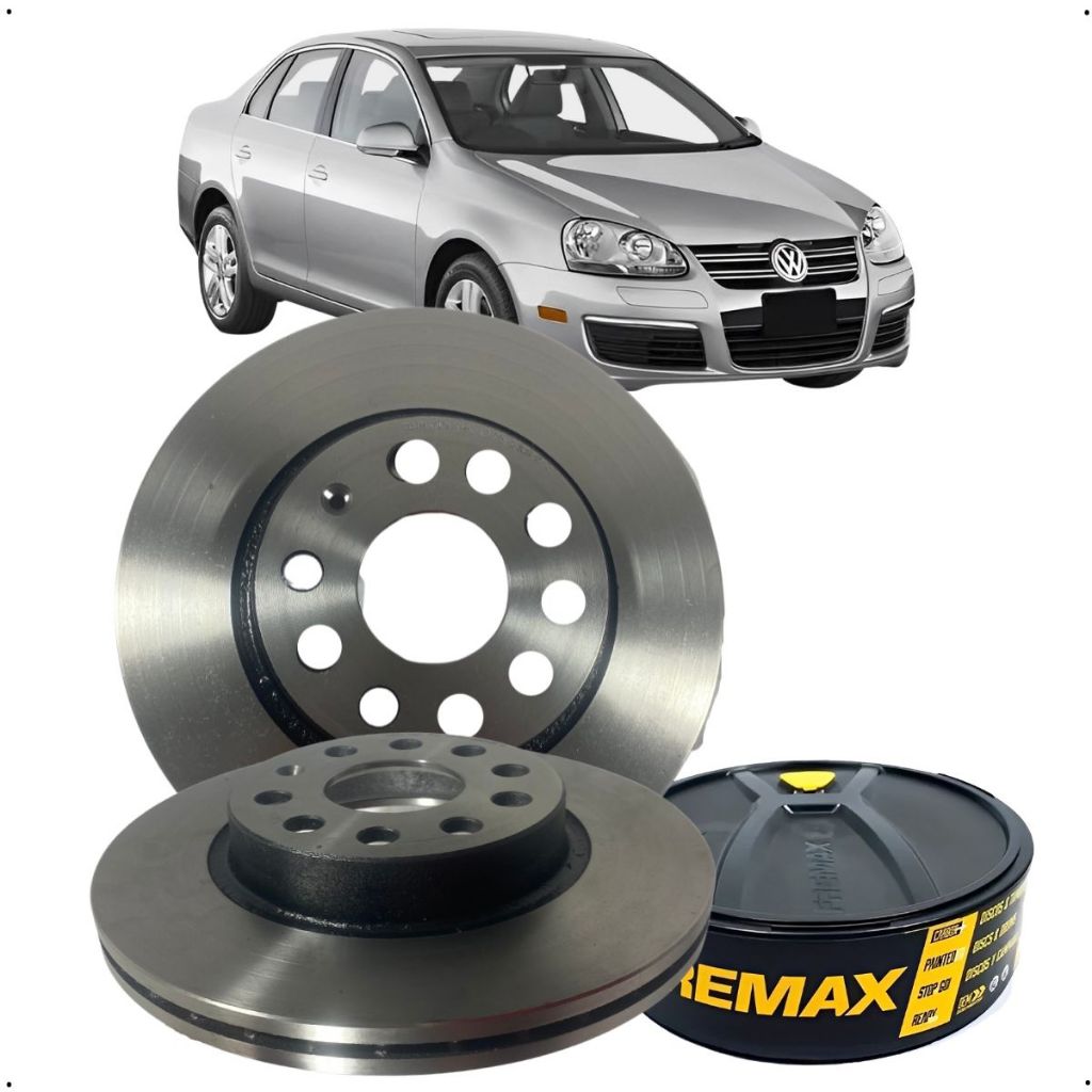 Par Disco De Freio Dianteiro Ventilado Fremax A3 Jetta