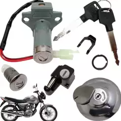 Kit Chave Ignição Tampa de Tanque Conjunto Travas Cg 150 Titan Ks Es Esd 2004 a 2008