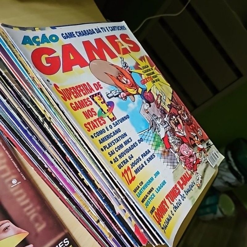 revistas ação games vendidas separadamente