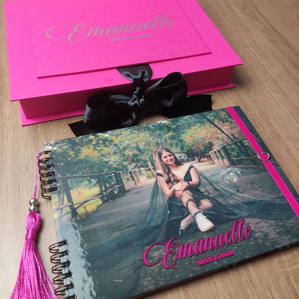 Kit:Caderno de Mensagens+Caixa Cartonada para guardar Caderno de Mensagens-PERSONALIZADO em Oferta na Shopee