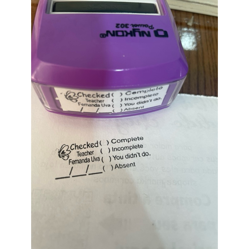 Carimbo Automático Nykon - Personalizado Checked — imagem 2 de 2