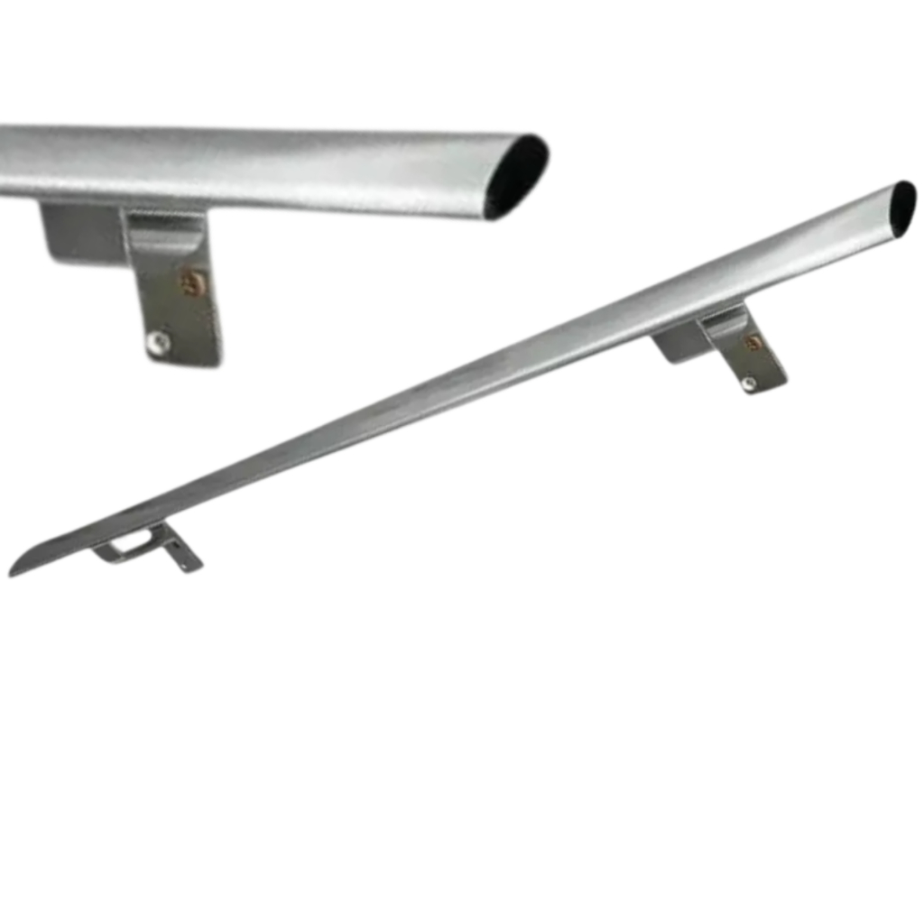 Corrimão de Alumínio Polido Chato 1,50m Parede Escada