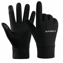 Luvas De Ciclismo Masculinas De Inverno À Prova D'água Para Esportes Ao Ar Livre Velo Sem Deslizamento Dedos Quente