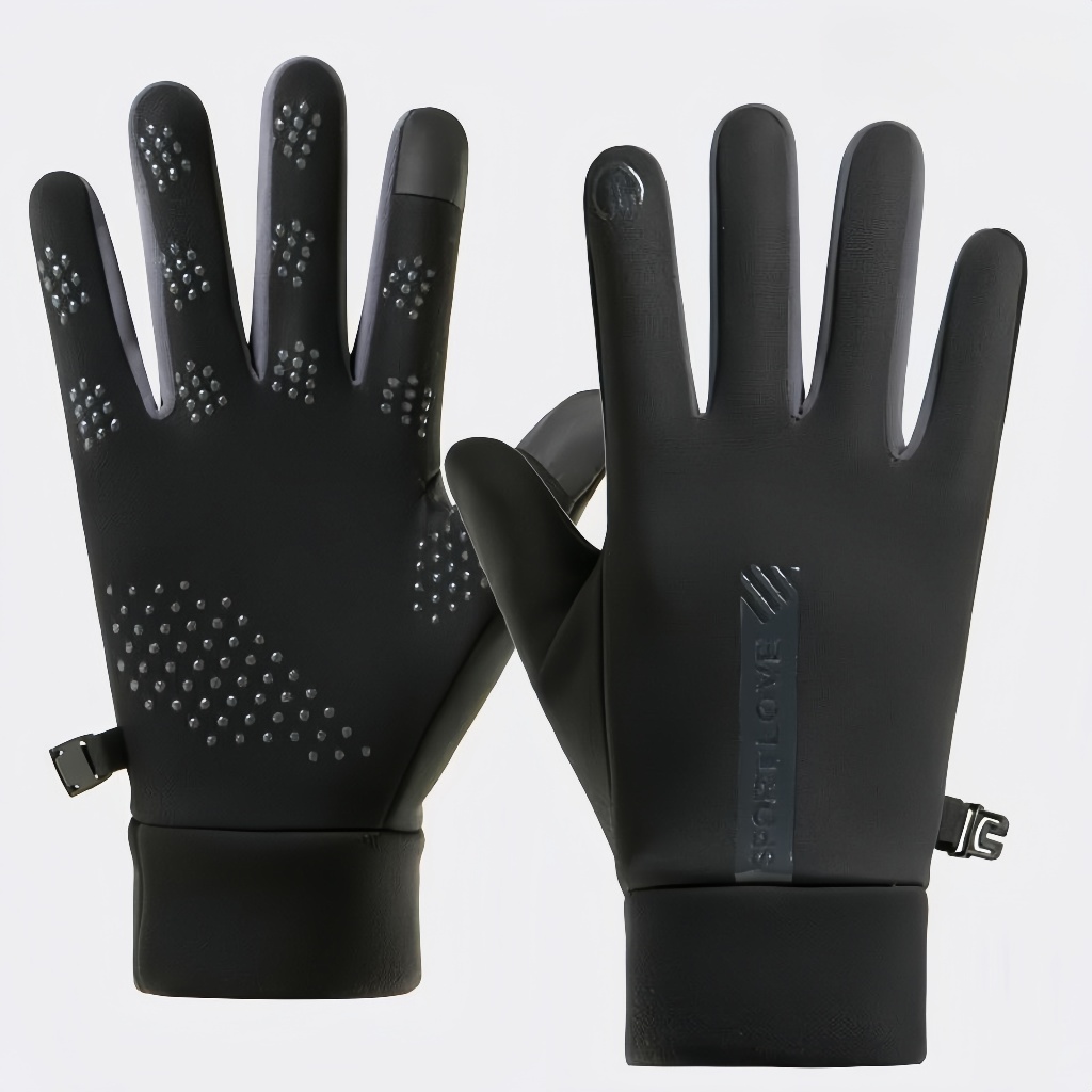 Luvas De Ciclismo Masculinas De Inverno À Prova D'água Para Esportes Ao Ar Livre Velo Sem Deslizamento Dedos Quente — imagem 2 de 2