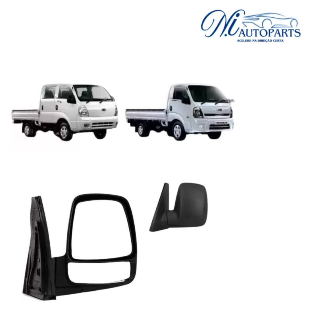 1 Retrovisor Kia Bongo 2008 A 2020 K2700 K2500 DIREITO (LADO DO PASSAGEIRO)