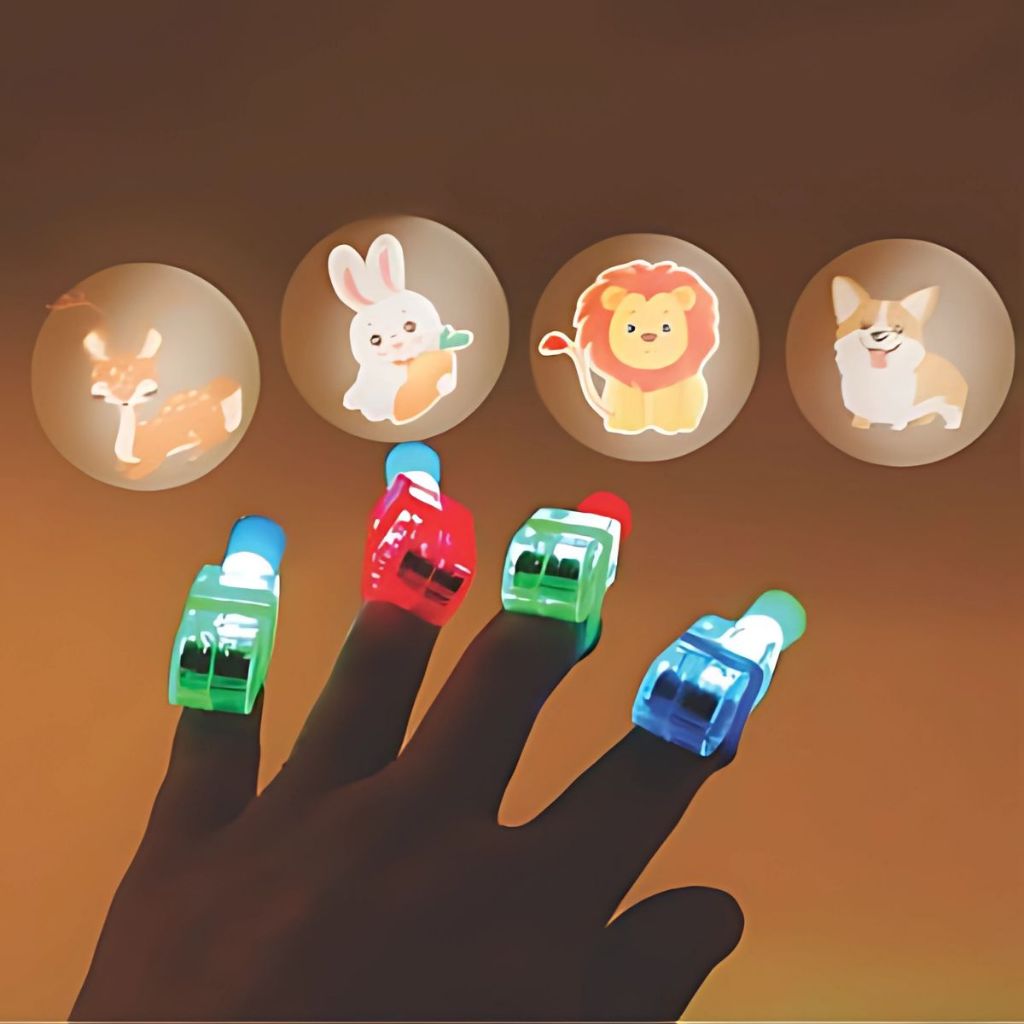 Lanterna Infantil Dedo Projeção Sortida Luz Colorida Brinquedo Crianças Menino Lâmpada Desenho LED em Oferta na Shopee