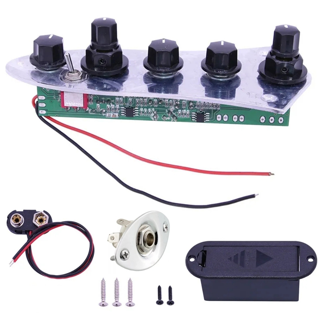 Circuito Ativo e passivo Para Contra Baixo Jazz Bass Com Jack Stereo