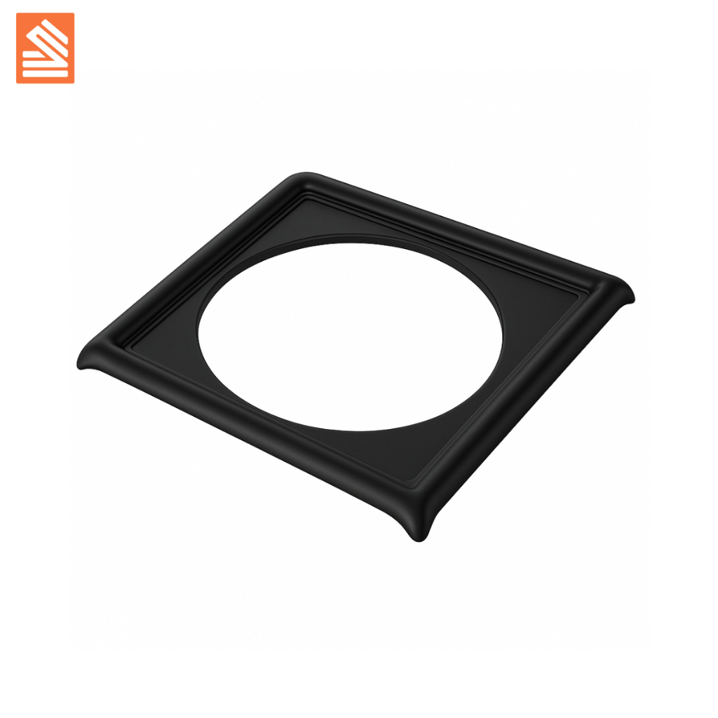 Porta Ralo Click 15x15 Suporte Preto Inox Exclusivo Não Descasca · foto 2