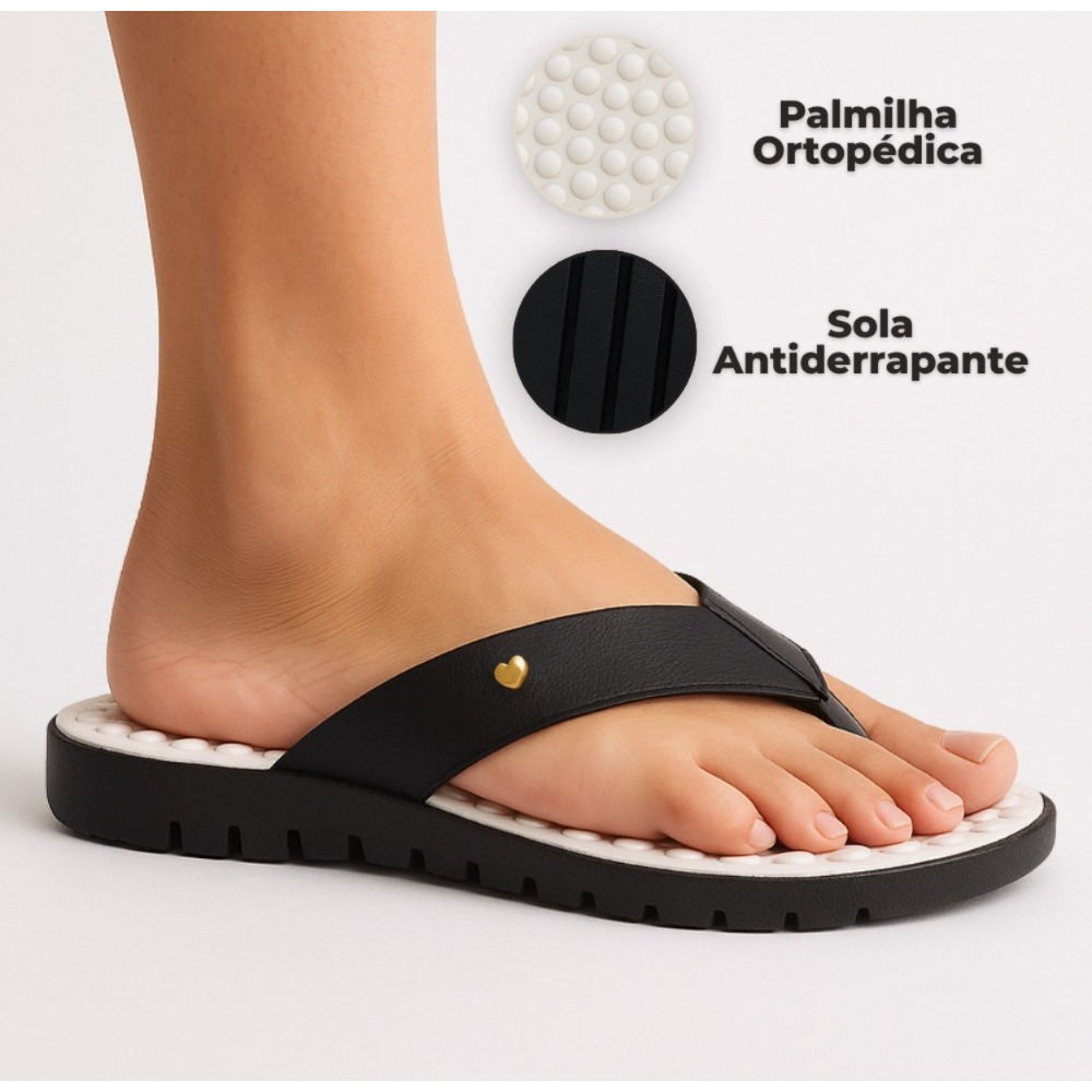 Sandália Ortopédica Feminina Rasteirinha Chinelo Ortopédico Feminino Tamanho 35 ao 40