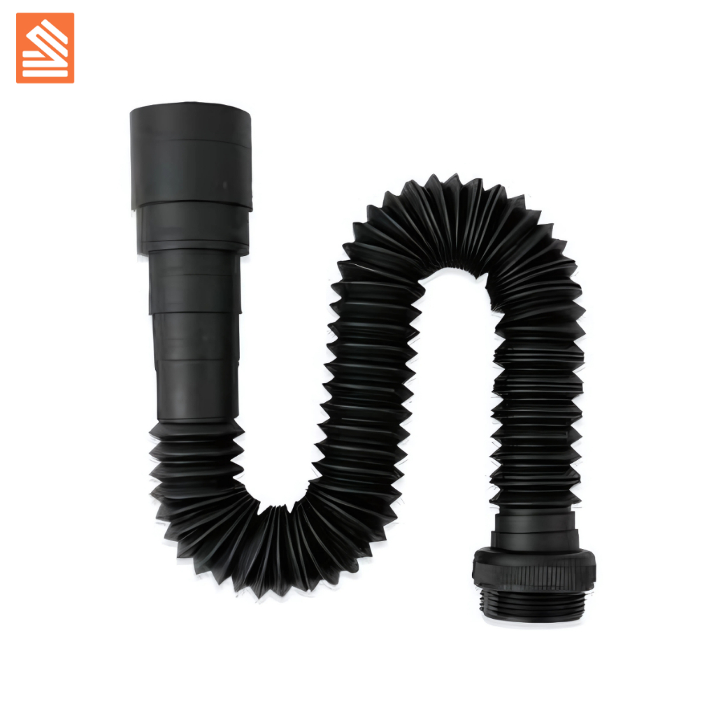 Sifão Para Pia Banheiro Tanque Cozinha Universal Ajustável Preto 70cm · foto 2
