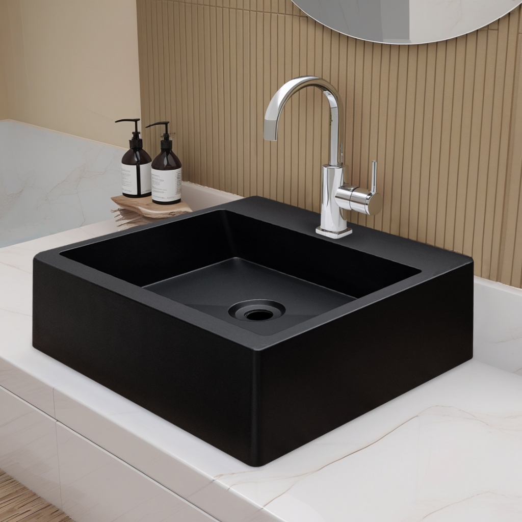 Cuba Pia Para Banheiro De Apoio Lavabo 40cmx37cm - Genova - Home & Living