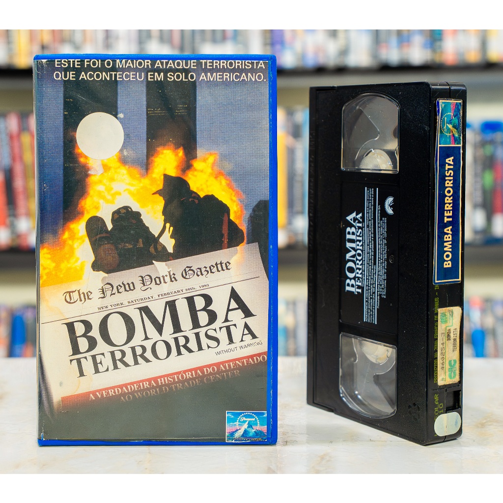 VHS Bomba Terrorista - LEGENDADO - George Clooney James Avery - Original - Fita de Vídeo Filme - Raro