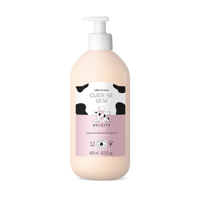 Loção Desodorante Hidratante Corporal Cuide-se Bem Deleite 400ml O boticário