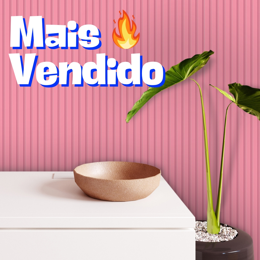 Papel de Parede Adesivo Madeira Ripado Rosa Rose Rolo de 3 Metros Lavável Achadinhos da Shopee