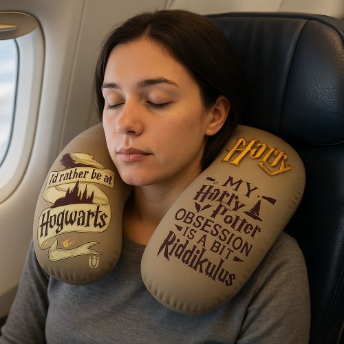 Almofada Pescoço Harry Potter Viagem Conforto Geek