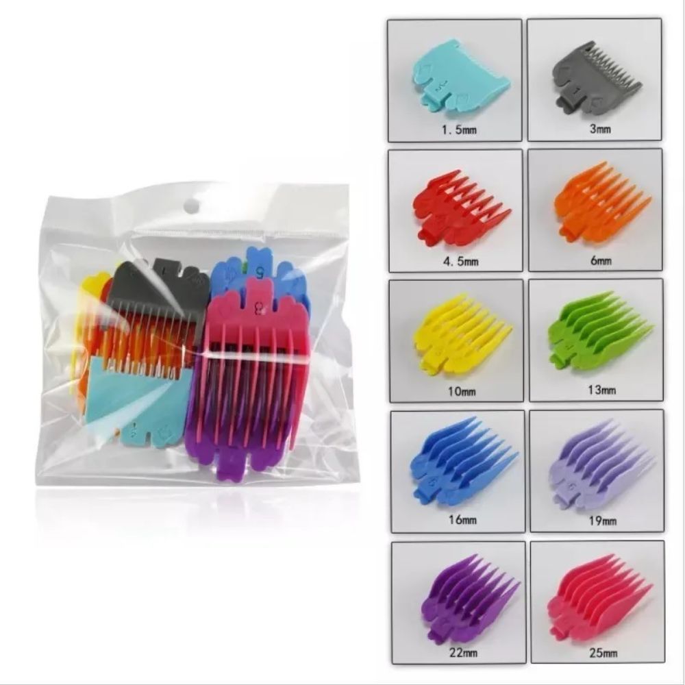 Kit Pente 0,5/1/1,5/2/3/4/5/6/7/8 Plástico Qualidade Maquina