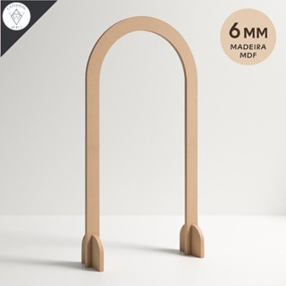 Painel Arco Romano Mdf Cru Decoração De Festa Pegue e Monte Desmontável Tamanho G em Oferta na Shopee