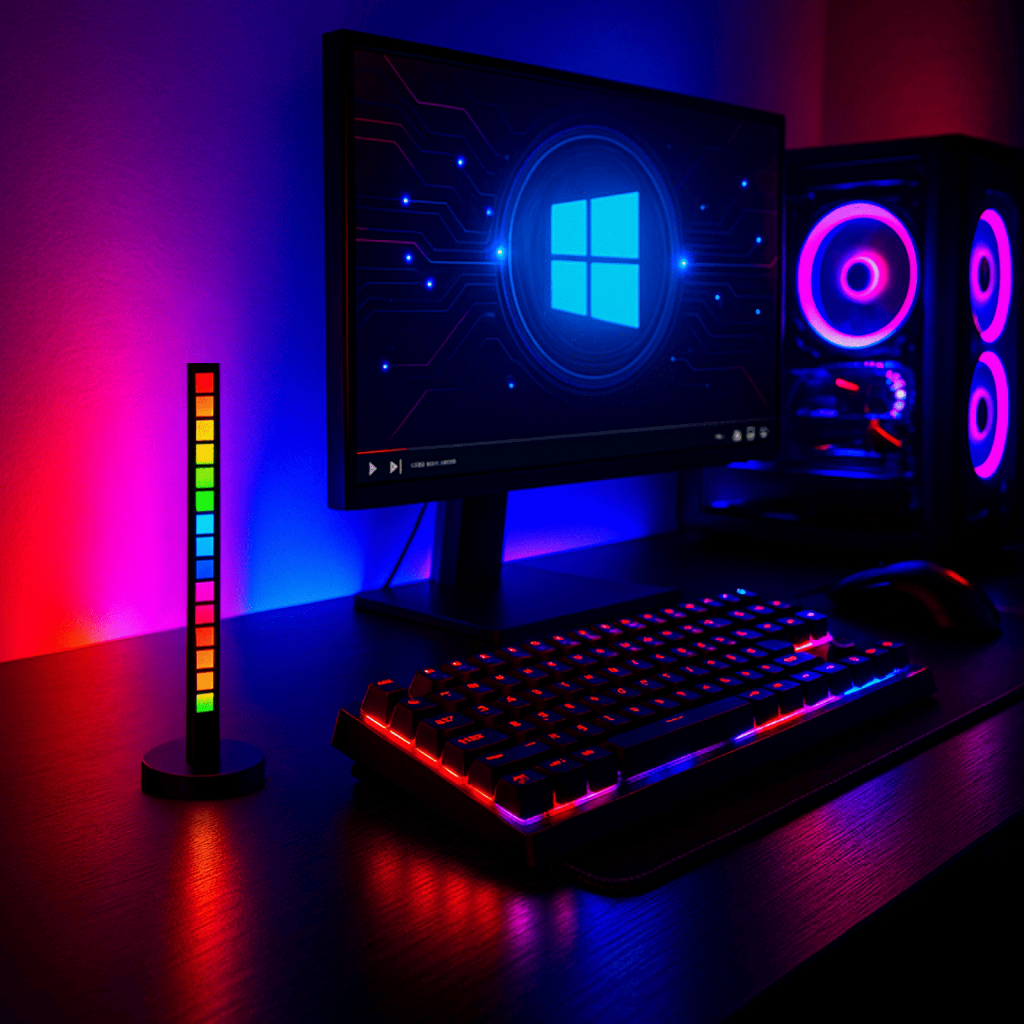 Luminária Led Rgb Recarregável Sem Fio Usb Abajur De Mesa Moderno Para Computador Quarto Criado Mudo