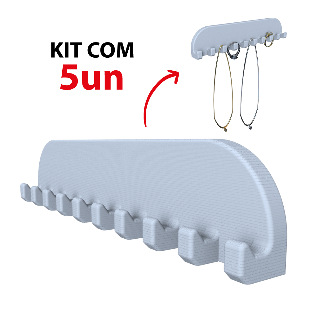 Kit com até 5un Organizador Porta Bijuterias Joias 15cm