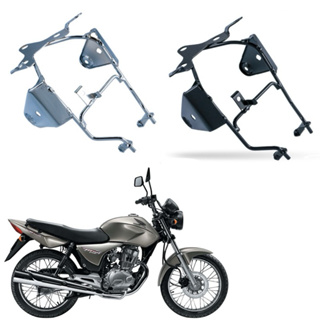 Suporte de Farol CG Fan 150 2009/13 Preto e Cromado em Oferta na Shopee