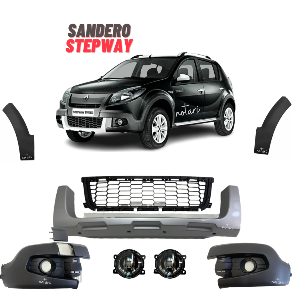 Kit Grade Central Spoiler Milha Sandero Stepway 11 2012 2013 2014