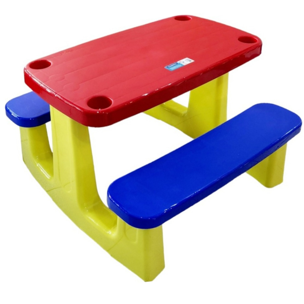 Mesa Infantil Plástica Escolar Colorida Pic-nic Tramontina em Oferta na Shopee