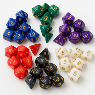 Kit De Dados RPG 7 dados D&D em Oferta na Shopee