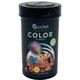 Ração Ocean Tech Color Flakes 20gr Reaça a Cor Dos Peixes em Oferta na Shopee