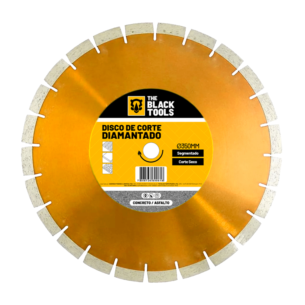 Disco De Corte Diamantado Para Asfalto 14 Polegadas 350x25,4 mm The Black Tools em Oferta na Shopee