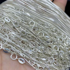 Colar Prata 925 - 45 cm 50 cm 60 cm 65 cm 70 cm 80 cm Pulseira - Corrente Veneziana Legítima Pura Maciça V12