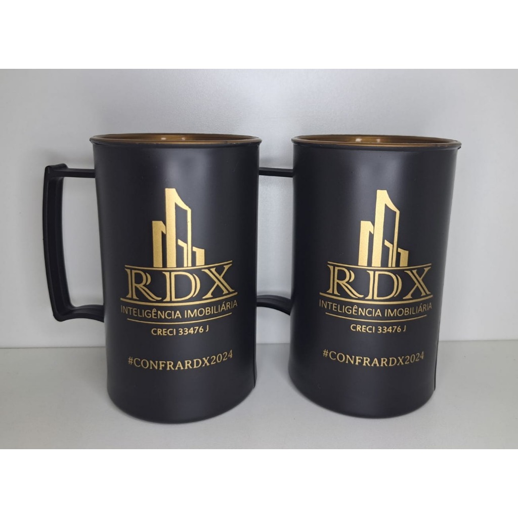 50 Canecas de Chopp 430ml Jateada Slim - Personalizadas