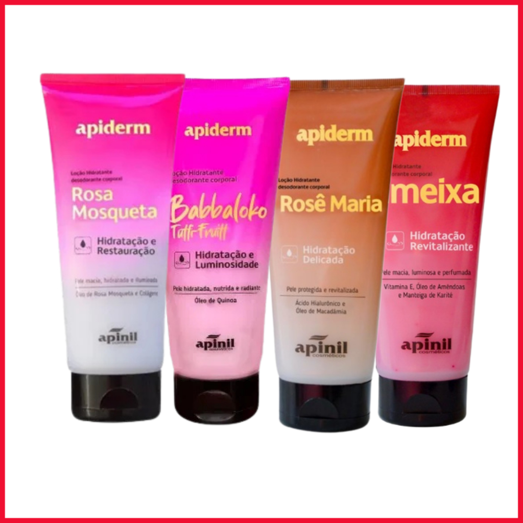 Kit 4 Creme Loção Hidratante Desodorante Corporal- Delicada, Intensa e Revitalizante em Oferta na Shopee