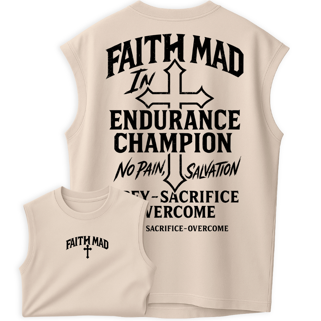 Regata Oversized Camiseta Faith Mad Champion Cruz Salvation em Oferta na Shopee