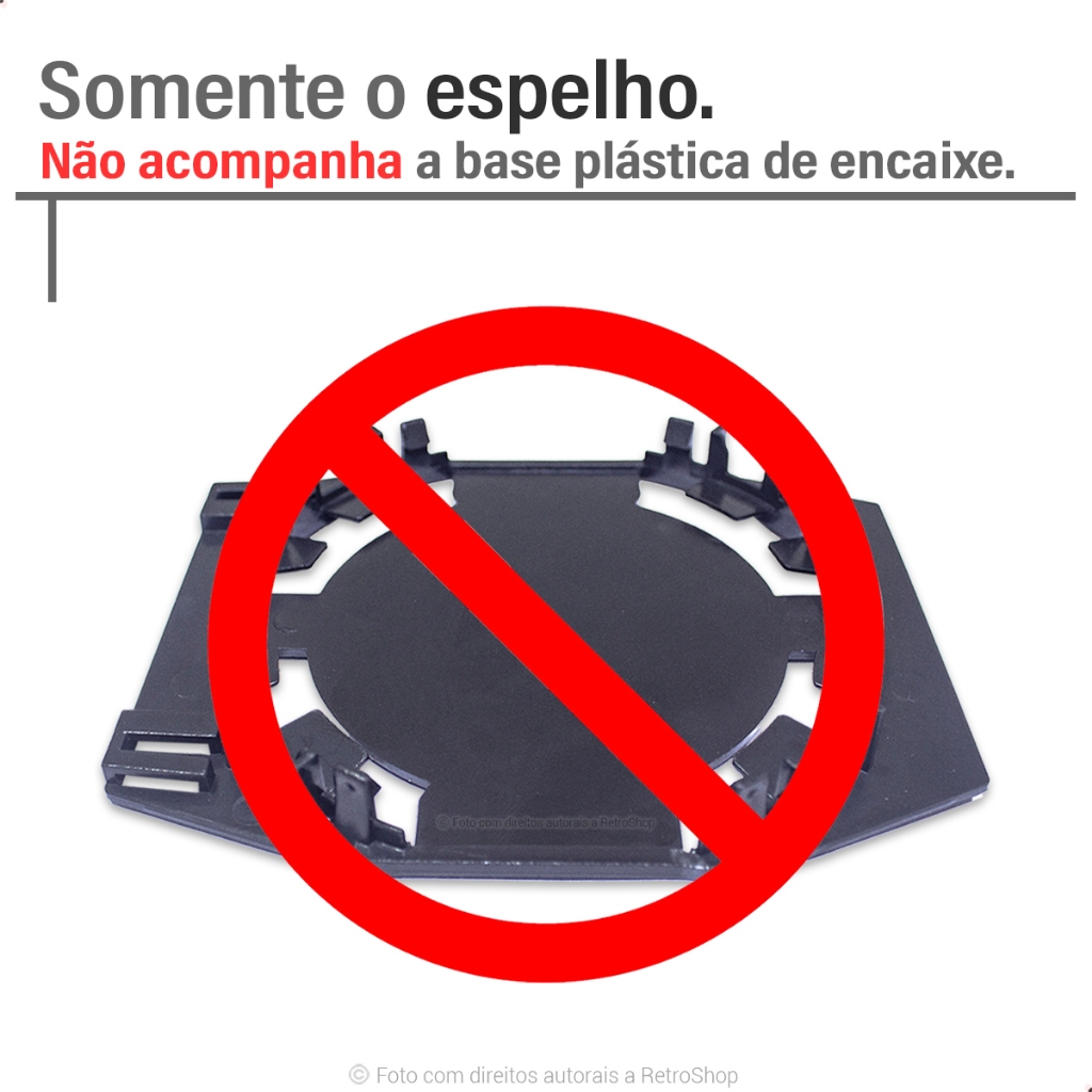 Detalhes do Refil Espelho Retrovisor Chevrolet Astra 1999 00 01 02 03 04 05 06 07 08 09 10 2011 Convexo Sem Base