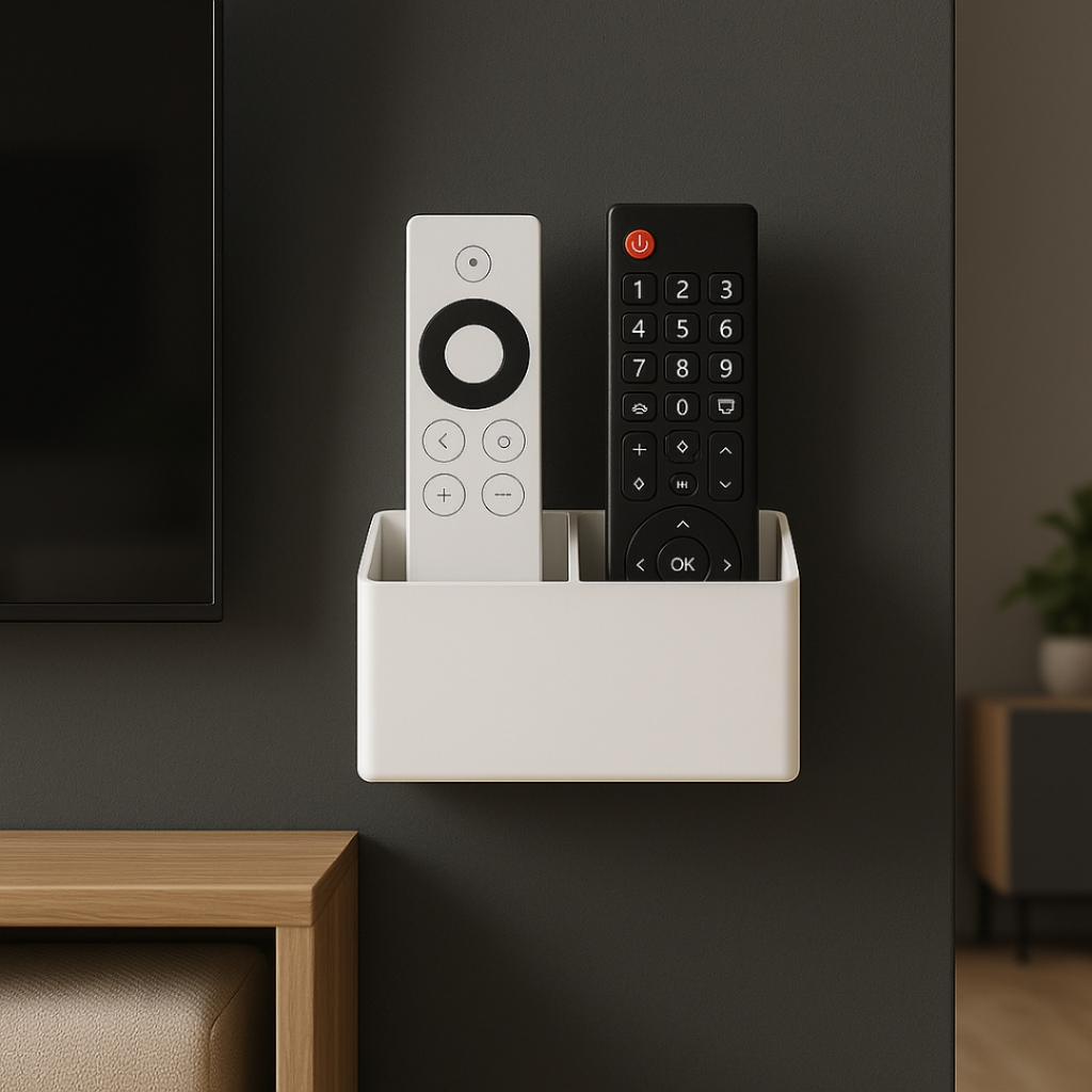 Suporte de Parede ou Painel Duplo Para Controle Remoto TV Ar condicionado Home Theater