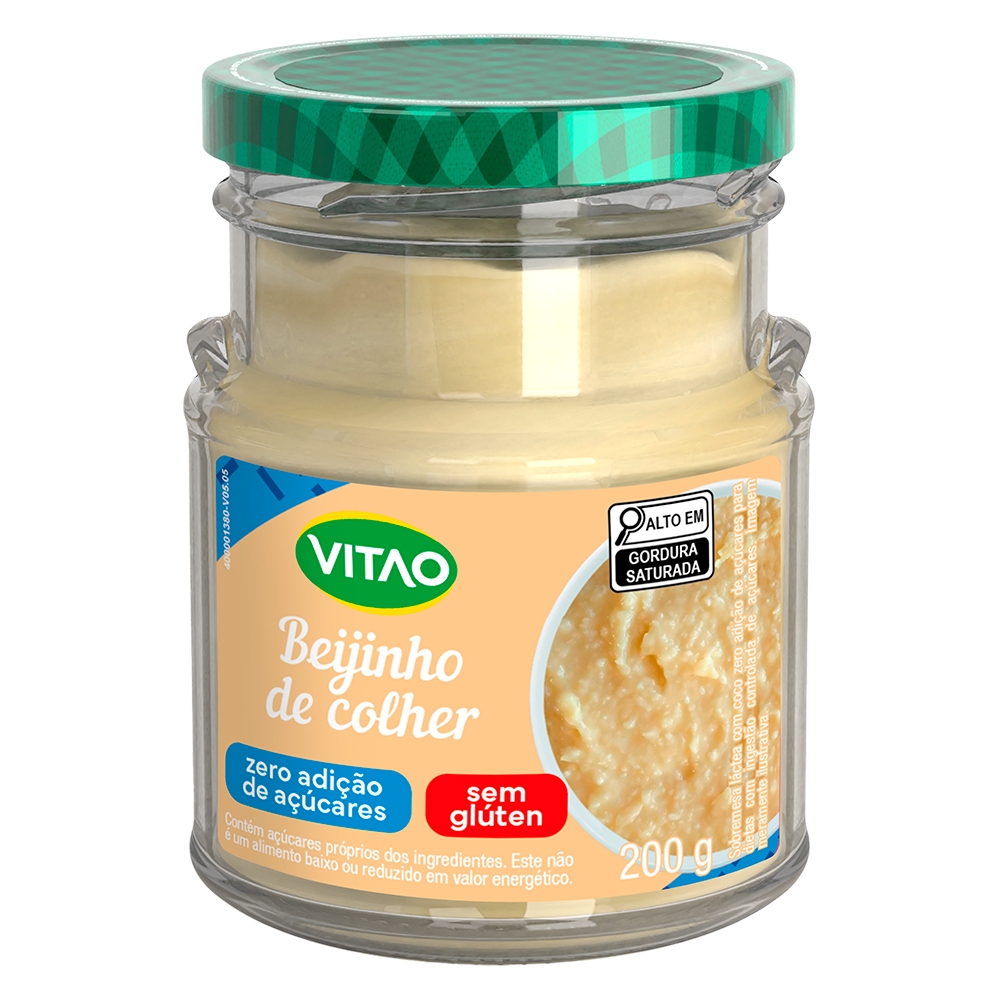 Beijinho De Colher Zero Açúcar Vitao 200 g