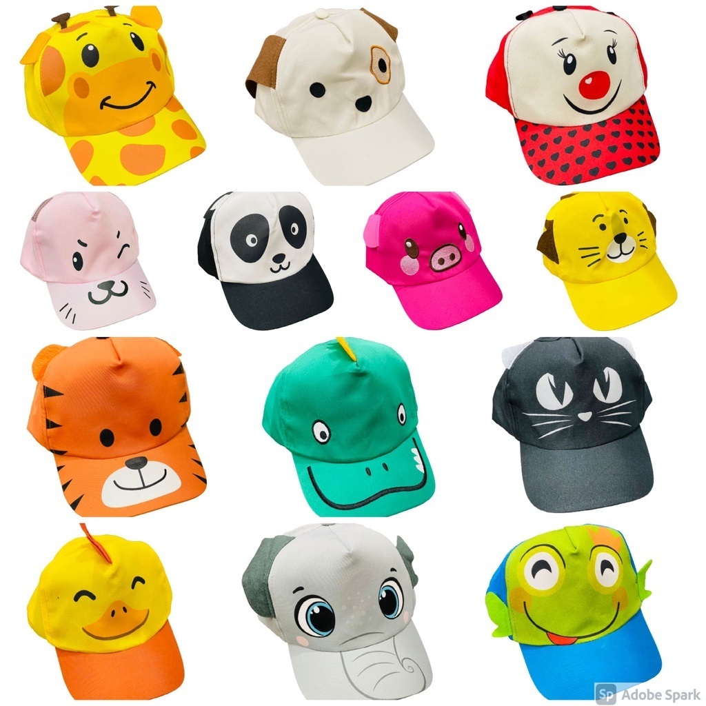 Boné Infantil para Bebê Menino Bone Personagens de Bichinhos Vários Modelos
